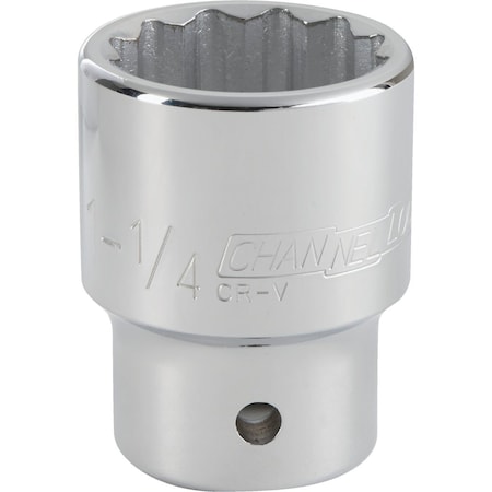 Channellock 3/4 In. Drive 1-1/4 In. 12-Point Shallow Standard Socket 308994